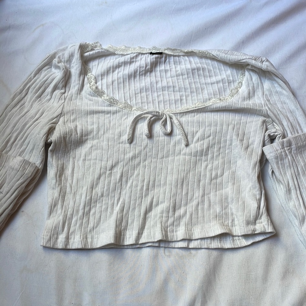 White Lace Long Sleeve